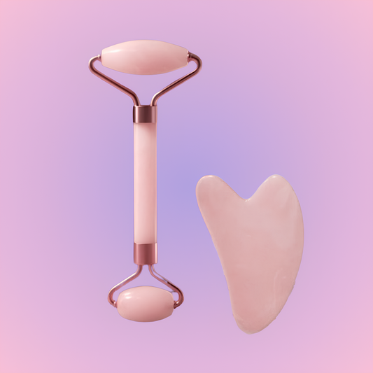 Gua sha e Rolo Massageador de Jade